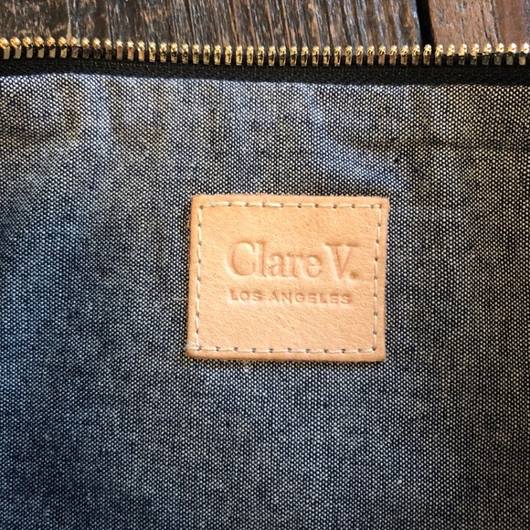 Clare V Large Foldover Clutch leopard skin - Picture 4 of 4